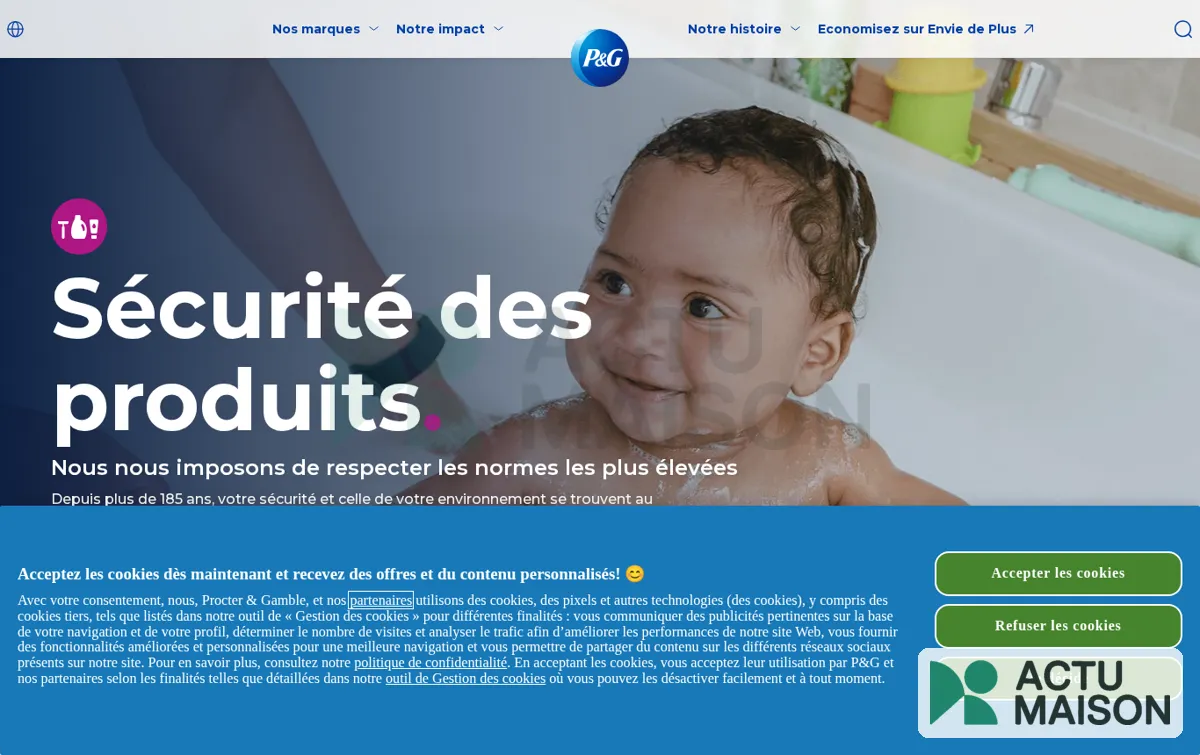 Capture : Sécurité des produits | P&G